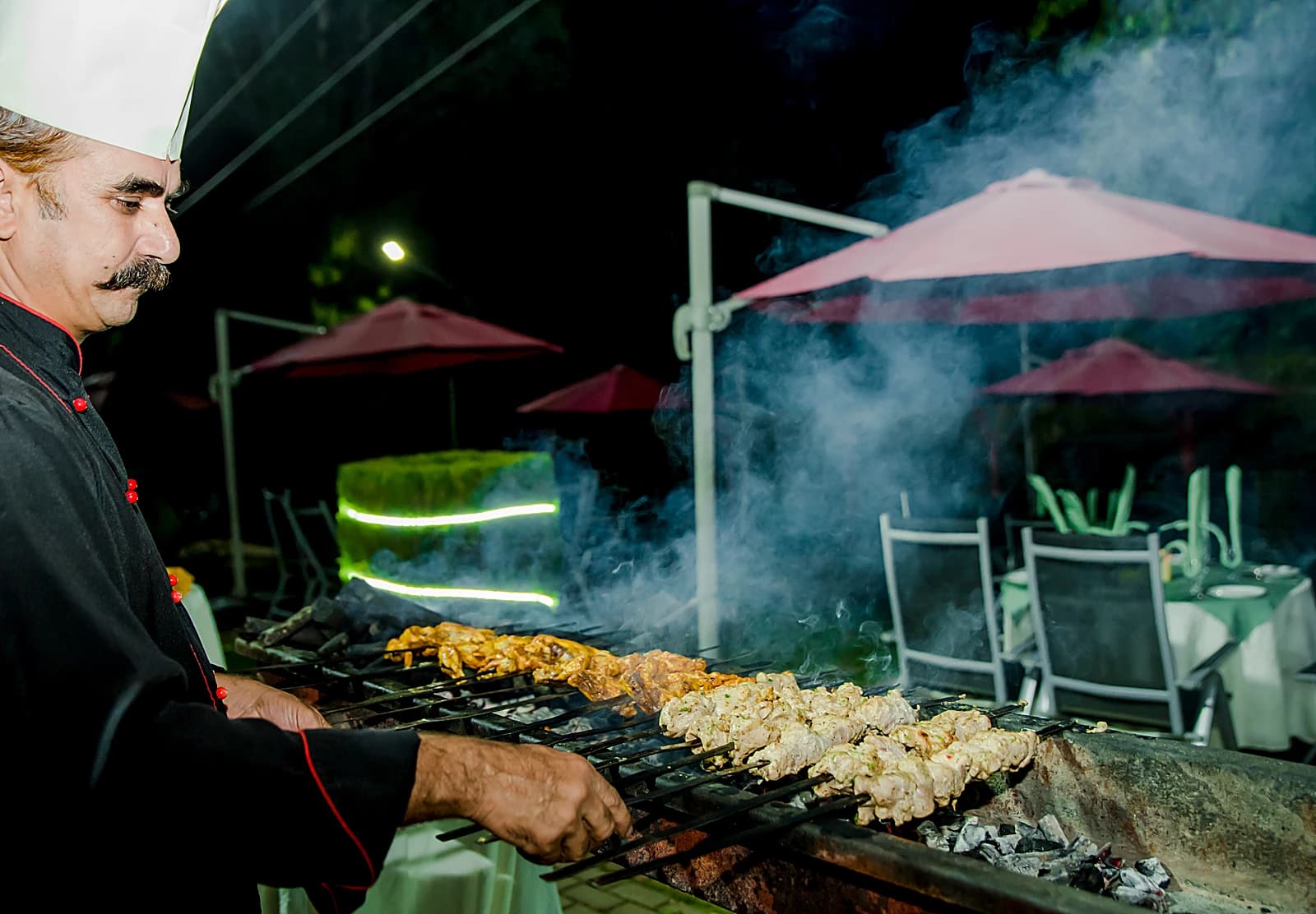 Outdoor Barbecue at Chinar Resort