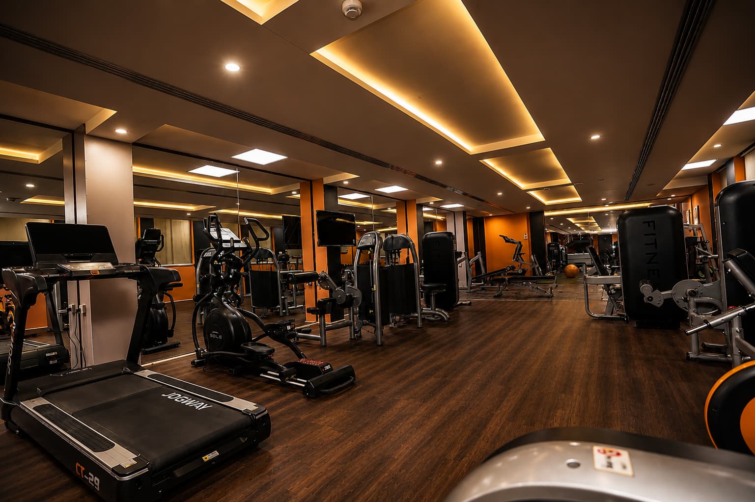 The fitness centre at Grand Unicorn Club
