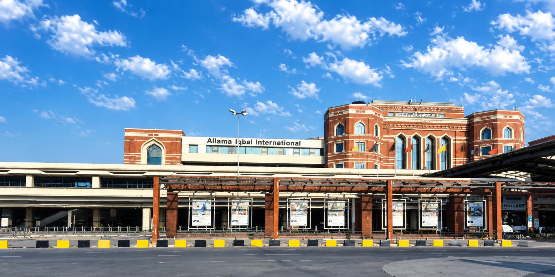The Allama Iqbal International Airport terminal near Royal Swiss Lahore