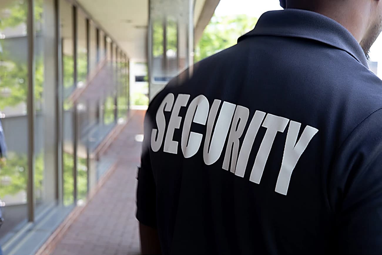 A member of Royal Swiss Lahore's dedicated security team